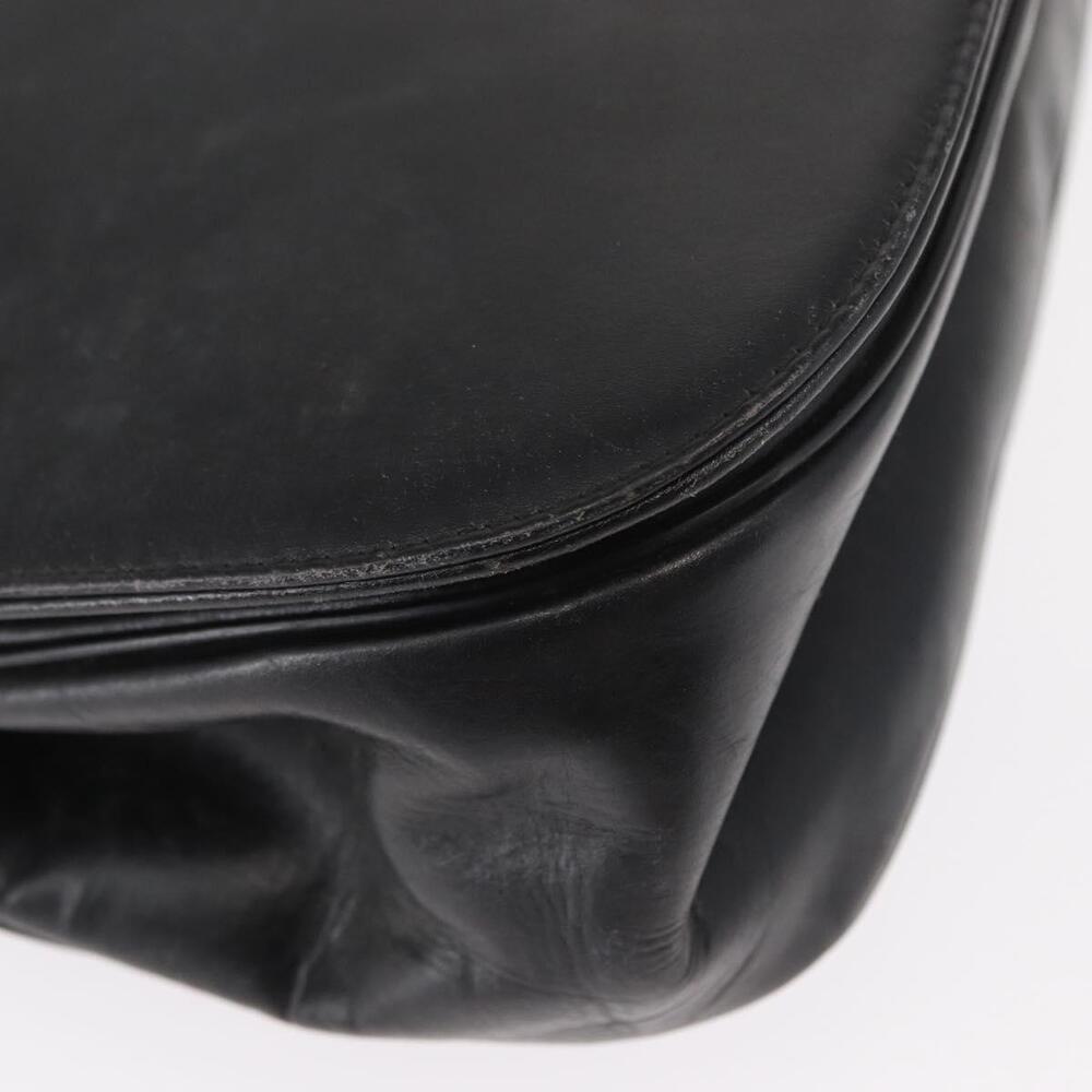 Christian Dior Hand Bag Calf Skin 2way Black Silver Auth 160958 - Picture 10 of 16